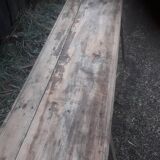 1900s factory long coffee table in poplar