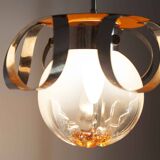 Murano glass globe pendant light, Maazzega edition, Italian design