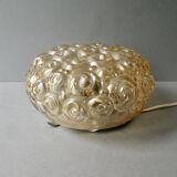 Ceiling lamp in amber glass from the 70s