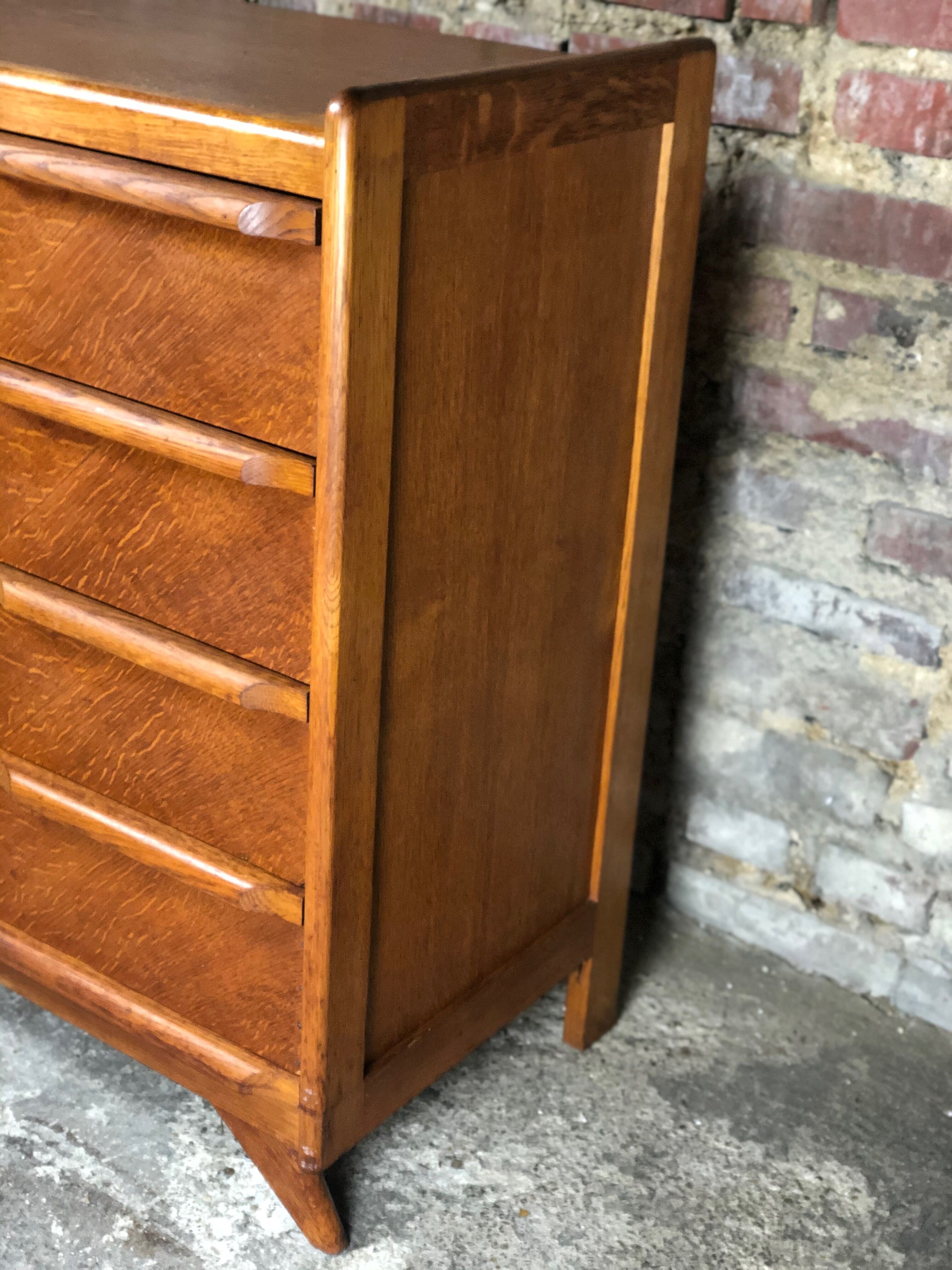 Commode scandinave vintage en teck et placage