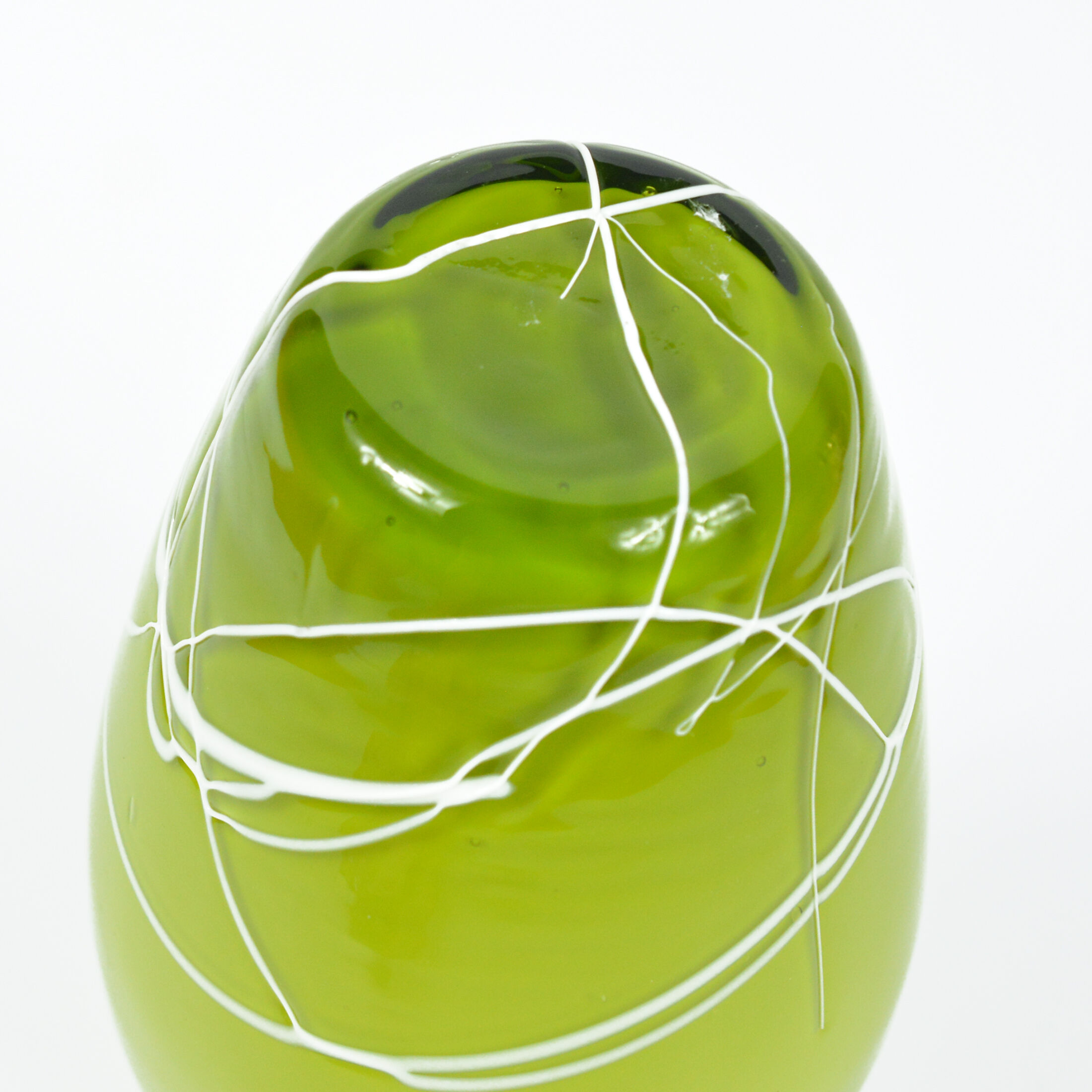 1970s modern glass vase, Farbglashutte Lauscha Thüringen, Germany