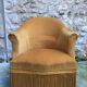 Velvet toad armchair