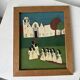 M.Lintz 77 naive oil painting framed