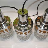 1970s hanging Raak 3 lights