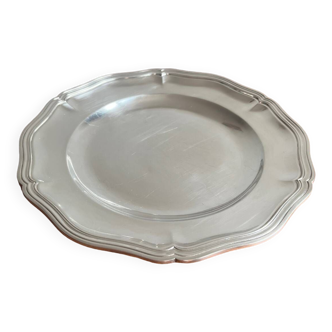 Round silver plated dish by Christofle