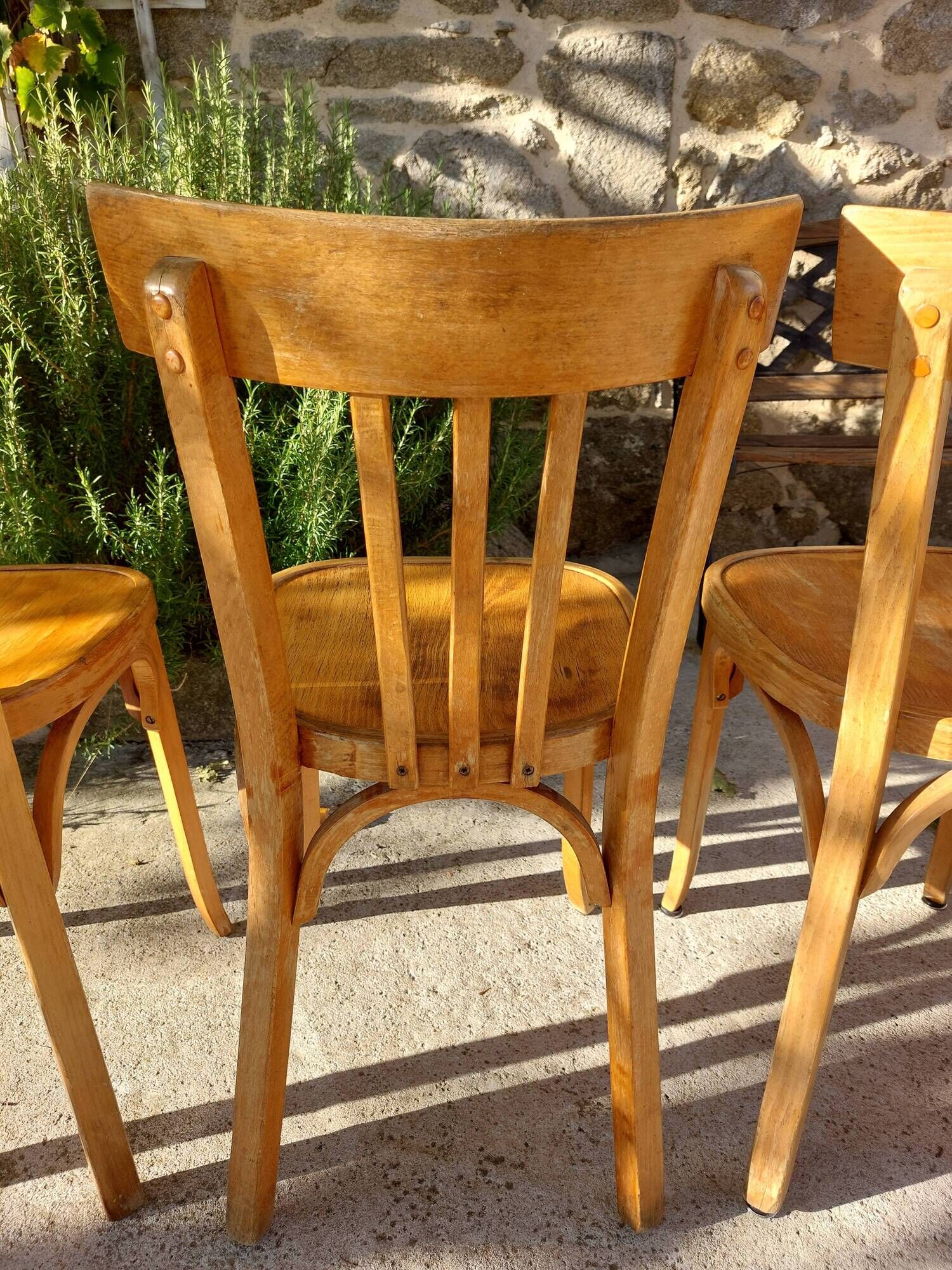 4 vintage Baumann bistro chairs
