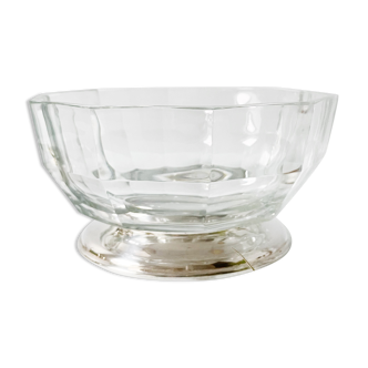 Glass and silver metal cut