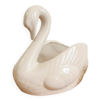 Ceramic swan pot cover