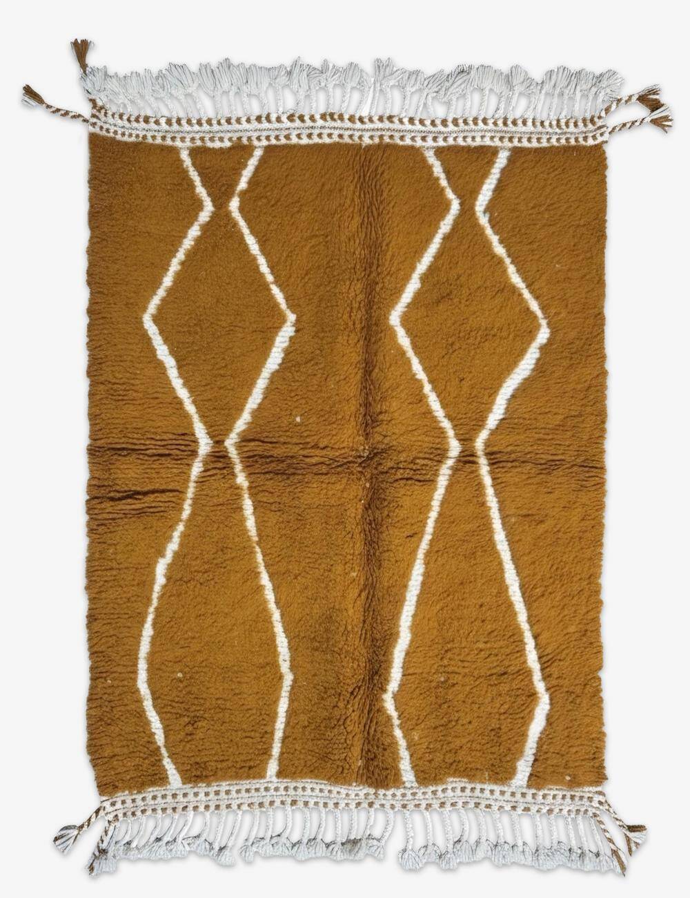 Mustard Yellow Rug - 156 x 125 cm