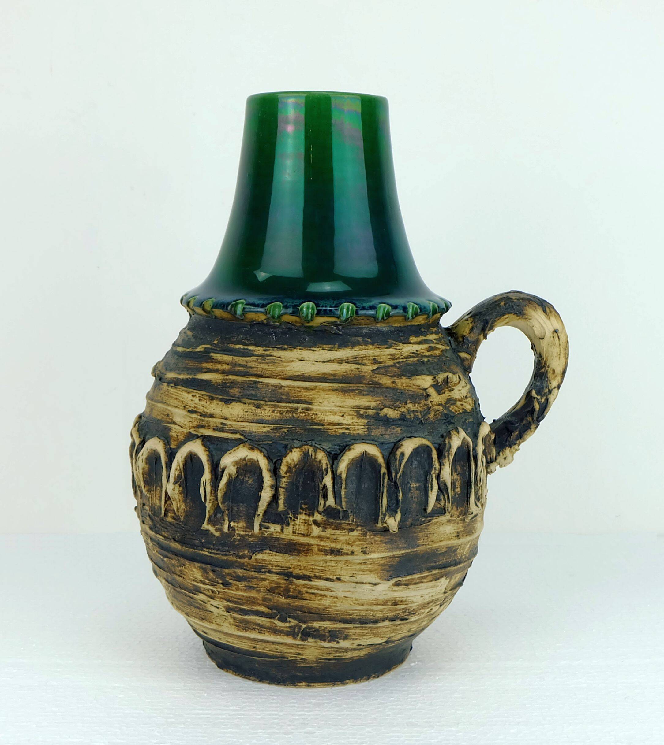 fantastic 1960's carstens VASE with outstandig rough glaze model 29-30 A