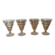 Verres à pieds de bistrot Duralex vintage