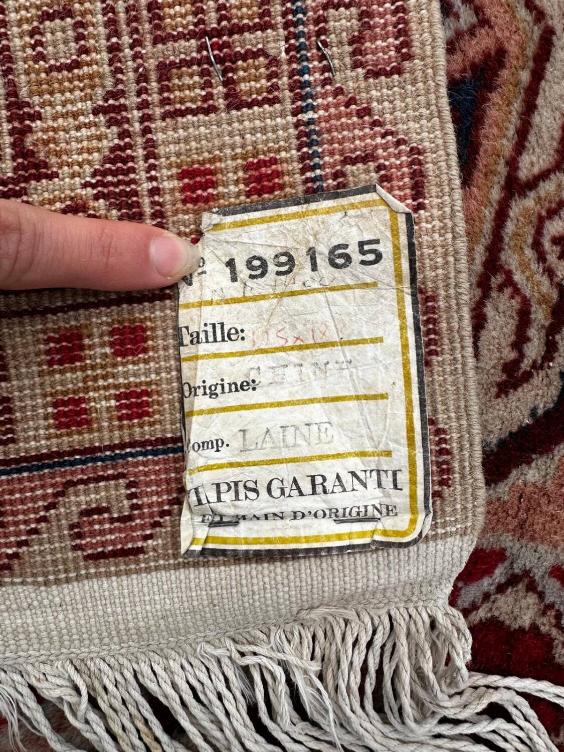 Handmade Chinese rug