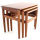 Set of 3 Danish Nesting Tables soldi teak - mid century modern design