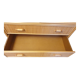 Rattan glass cabinet