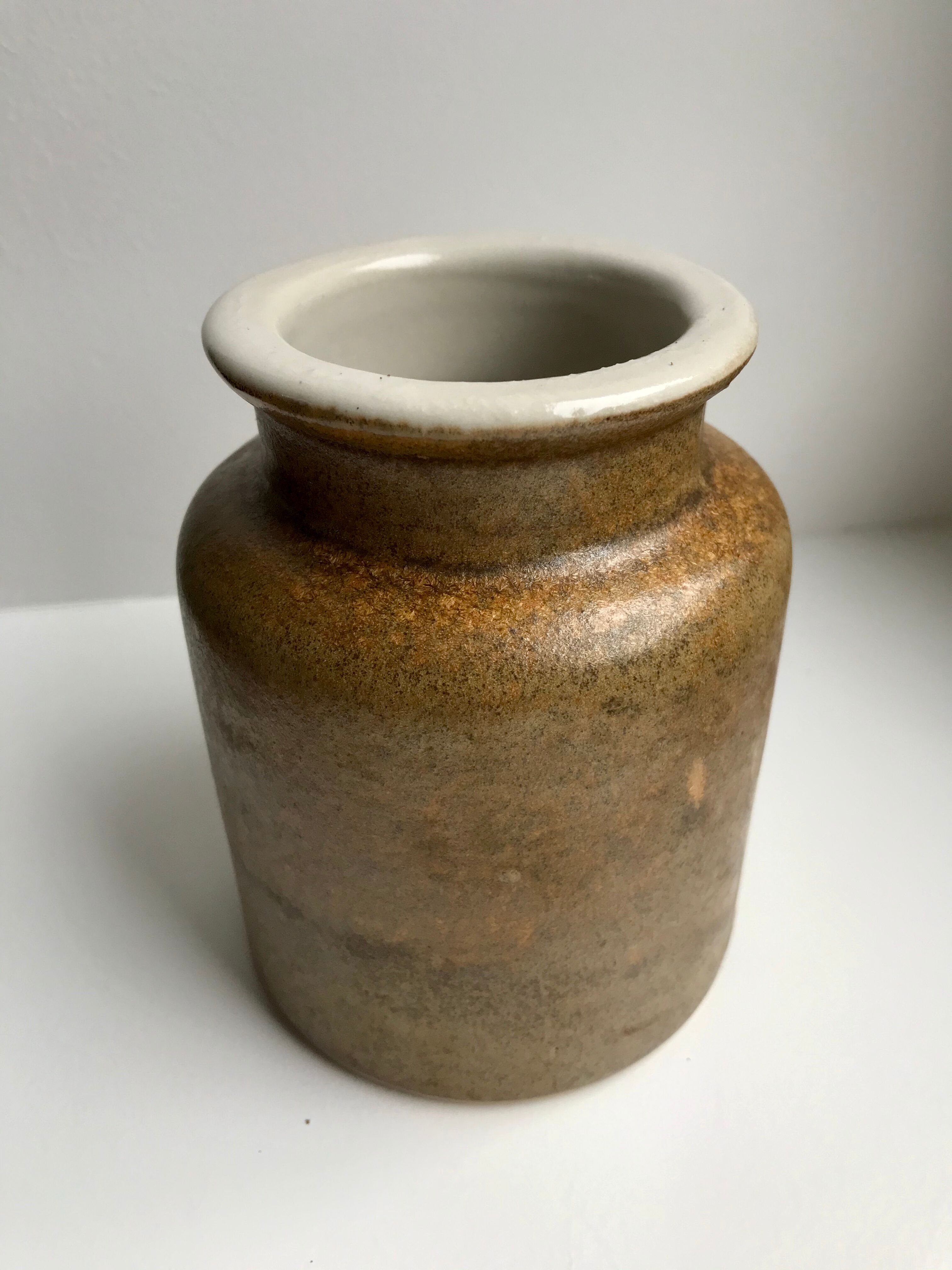 Pot en grès vintage avec bouchon en liège
