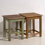 Antique square tables (c.1920). Set of 2 pieces no. 5