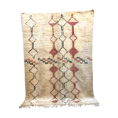 Old Berber carpet Marmoucha with pink and black patterns 2,82x2,11m