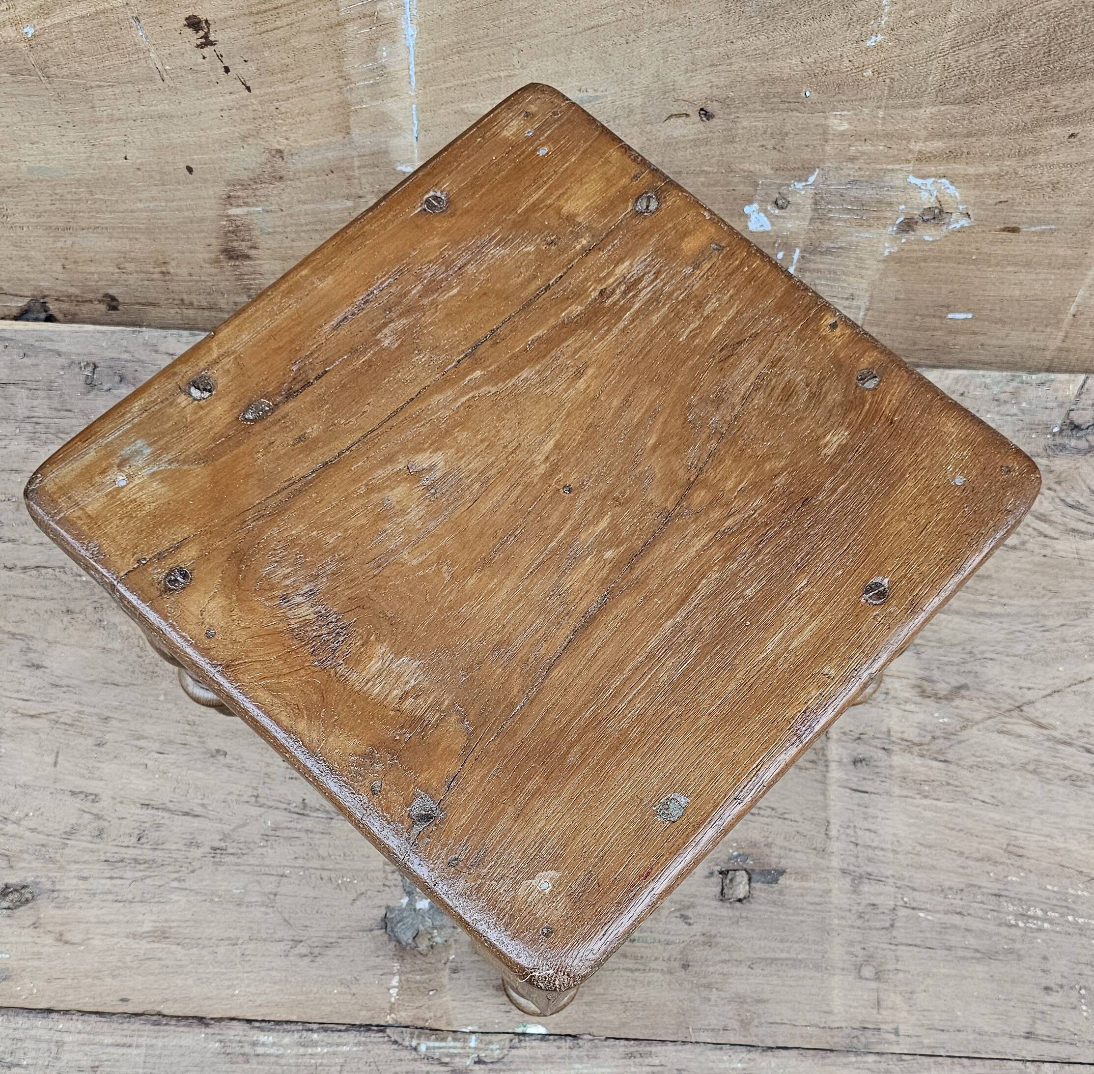 Old Art Deco tea table in Burmese teak