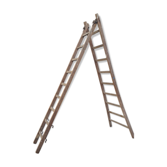 Échelle double bois