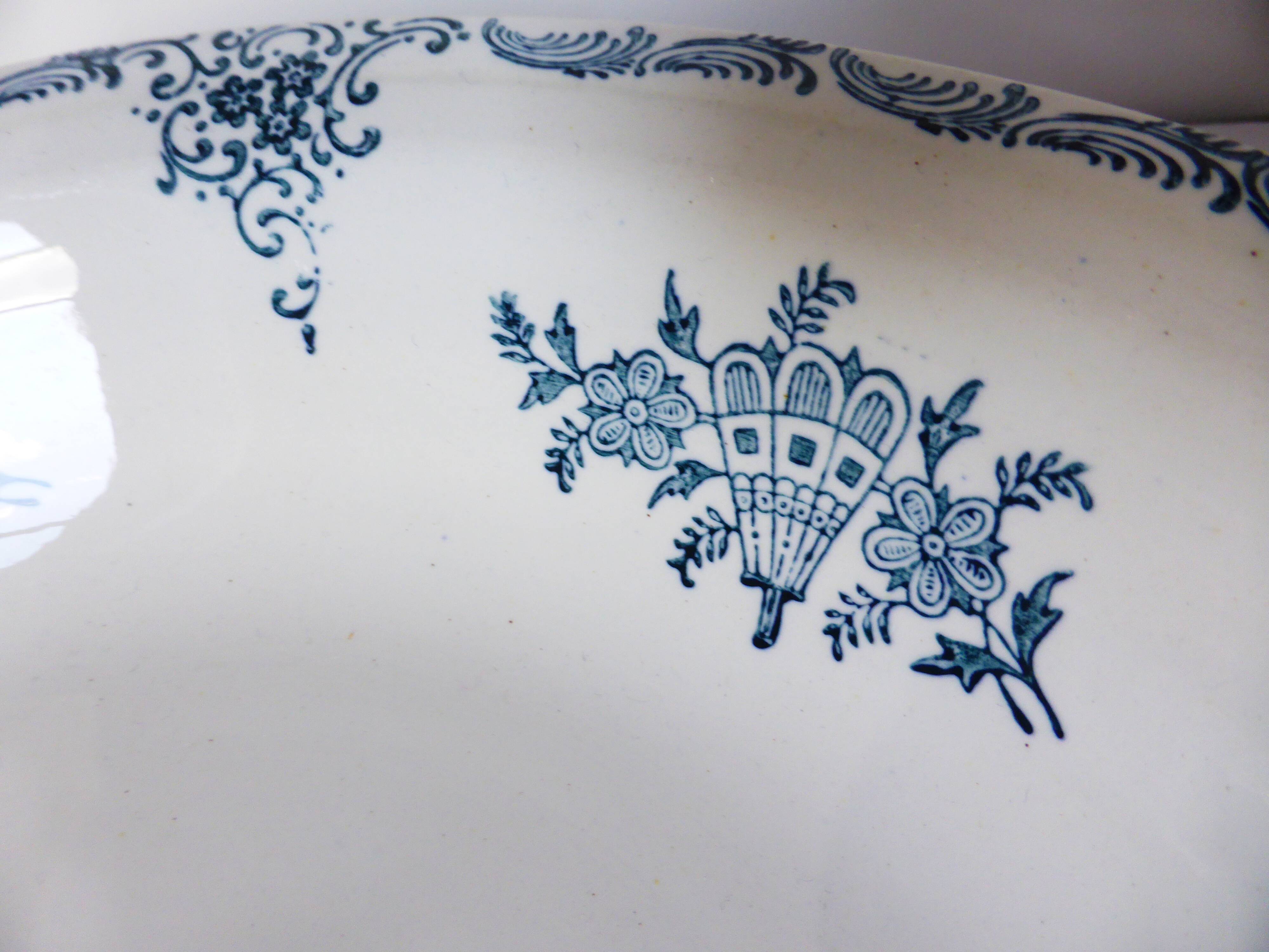 Round, hollow, ironstone dish from St Amand 220570