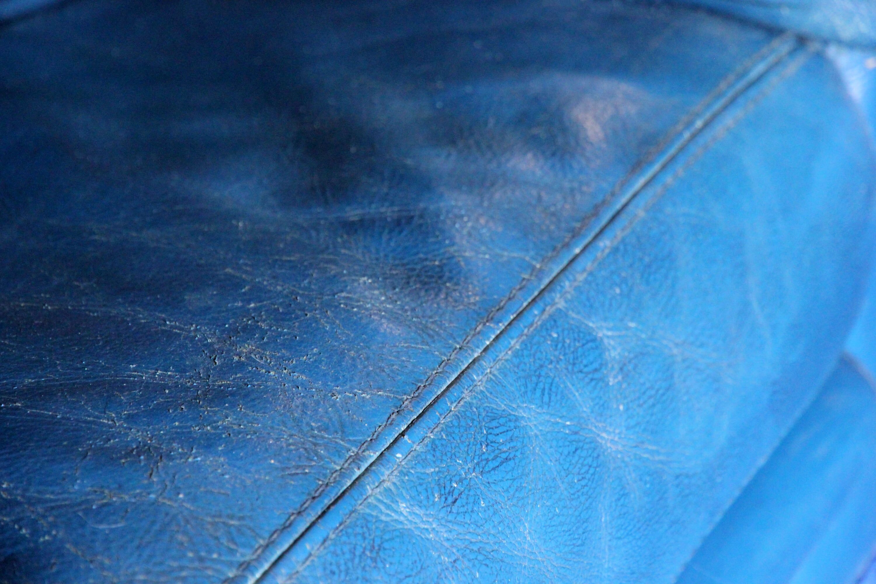 Roche Bobois sofa in Blue leather