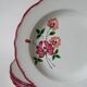Set of 7 Salins soup plates with serrated edges with flowers 1950
