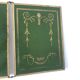 Mirror green triptych of bladder 24x56cm vintage 1900