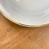 Large white opaque porcelain dish from Salins