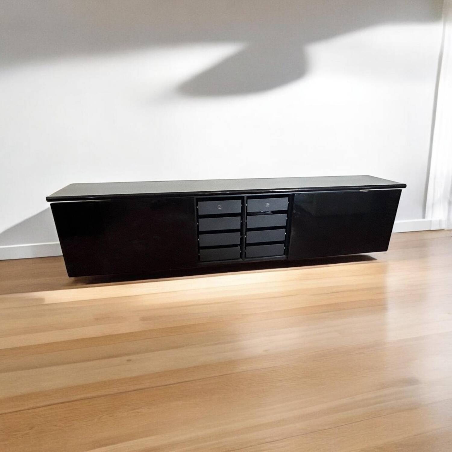 Giotto Stoppino & Ludovico Acerbis - Black Lacquered Sideboard Sheraton Ci Model