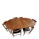 Scandinavian dining table, signed Meubles TV Paris, 1960.