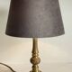 MASSIVE BRASS LAMP and VINTAGE Velvet