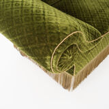 Antique sofa-bed in green colour