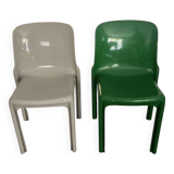 – Pair of original Selene chairs by Vico Magistretti for Artemide (196