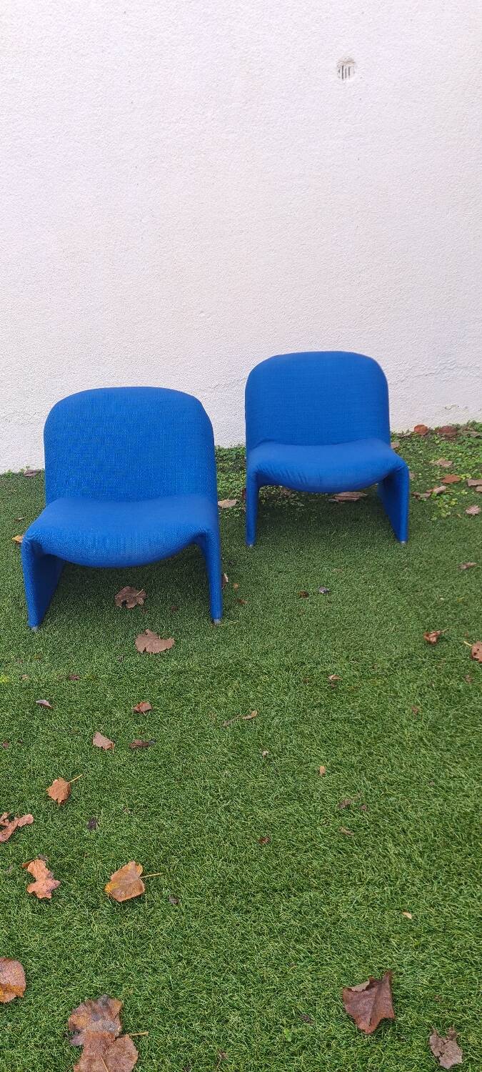 Pair of "Alky" armchairs by Giancarlo Piretti for artifort