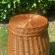 Vintage wicker laundry basket