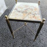 Onyx brass coffee table