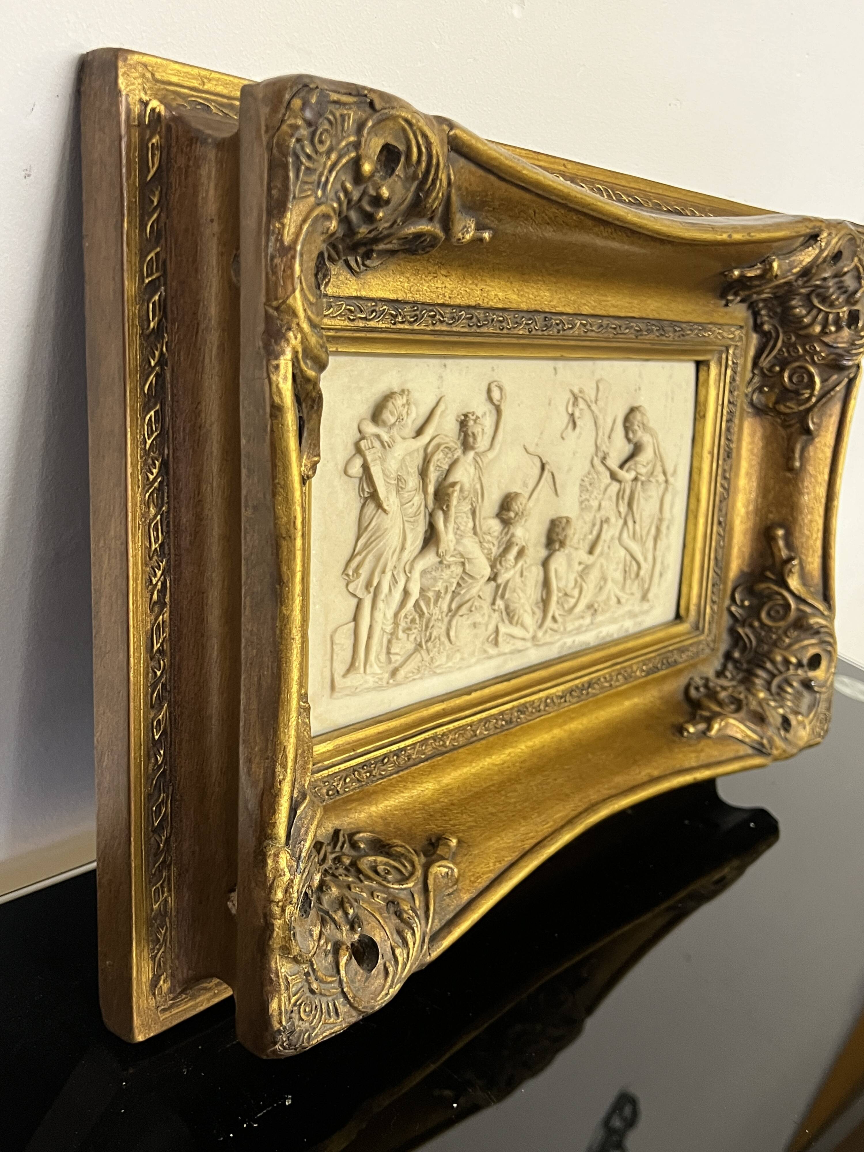 Marble bas-relief, Barbedienne Fondeur, Paris 1859