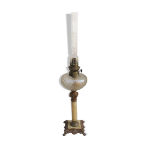lampe à pétrole bronze