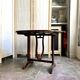 Harvestable winegrower's table in dark wood ⌀ 91 cm