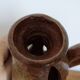 Pyrite sandstone candle holder