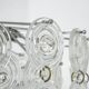 Small sparkling pendant light, chrome and crystal glass by Kinkeldey, Germany, 1970.