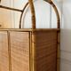 Vintage rattan wardrobe