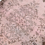 5x9 Light Pink Handmade Wool Turkish Rug 266x157Cm