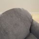 Grey velour armchair, Italian design, 1980s, production: Italy
