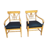 Pair of Victorian-style armchairs