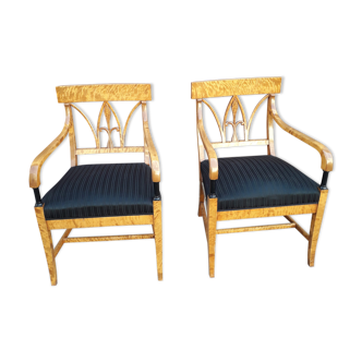 Pair of Victorian-style armchairs