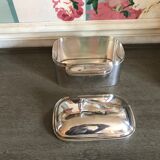 Art deco silver metal box