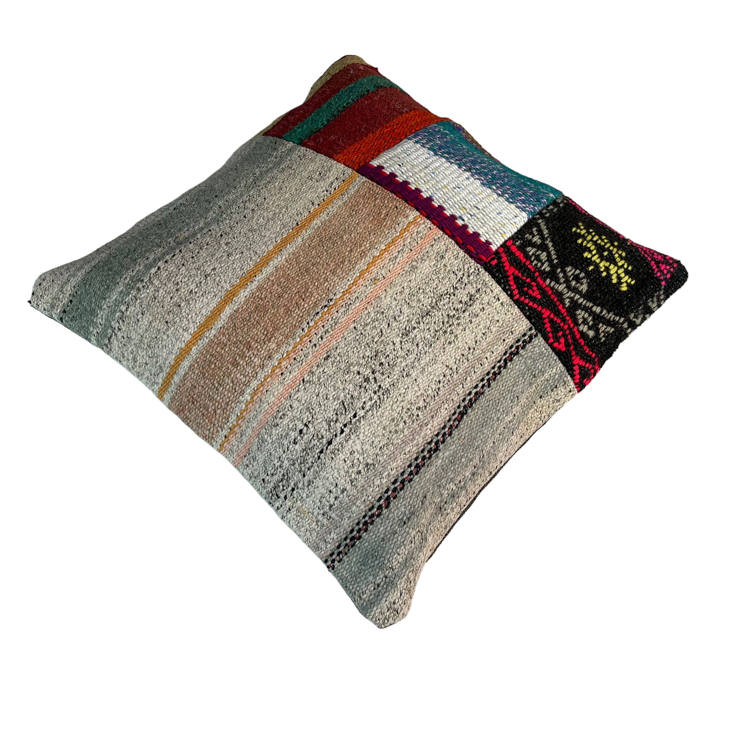 Vintage turkish kilim cushion cover 40 x 40 cm