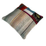 Vintage turkish kilim cushion cover 40 x 40 cm