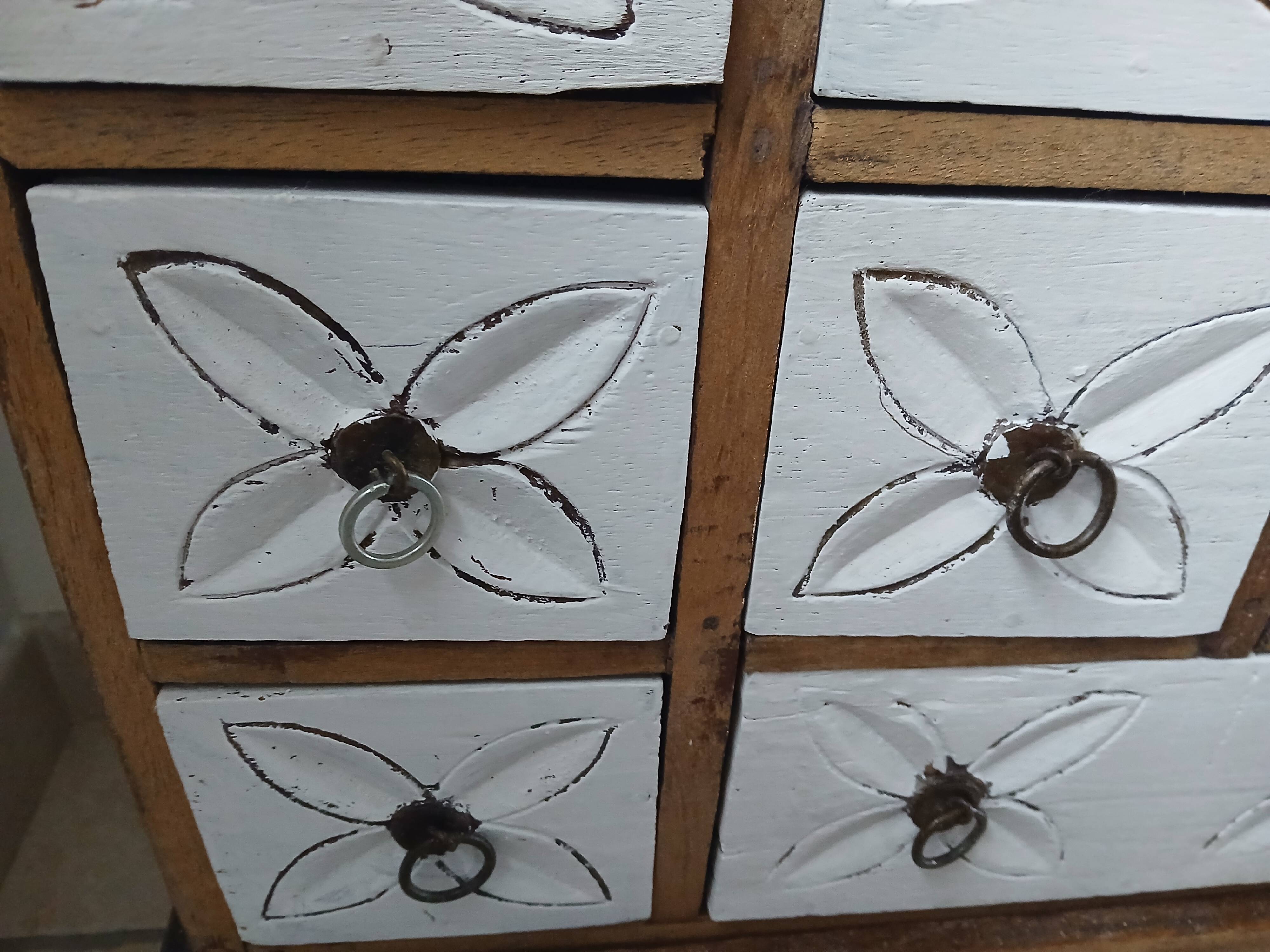 Indonesian-style drawer cabinet.